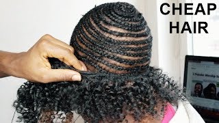 $5 HAIR - WATCH ME DO SEW IN WEAVE WITH CHEAP HAIR - HOW TO