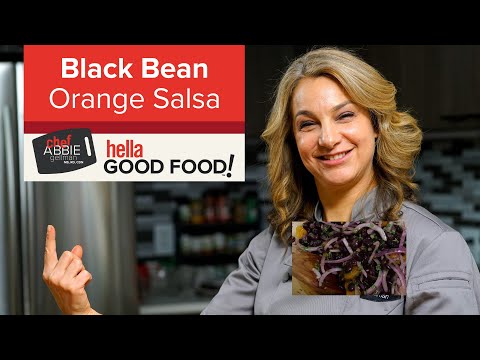 Mandarin Orange Salad with Black Beans