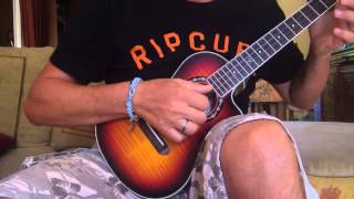 Video thumbnail for TEST Ukulele fender tenor T-Bucket by freduke38
