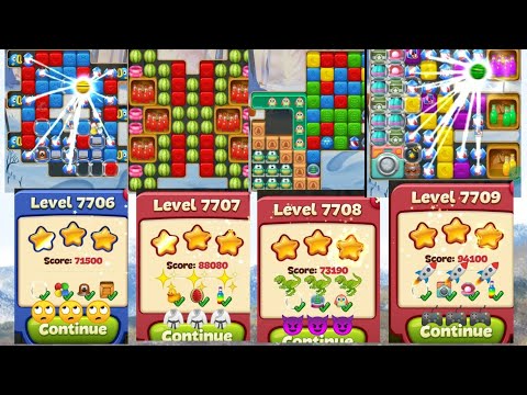 Toon blast hard levels 7706 7707 7708 7709 😤 hope will get tricks here✨🏃🏃