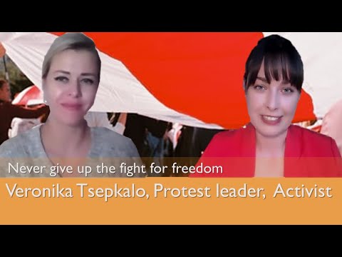 Never give up the fight for freedom | Online Talk with Veronika Tsepkalo, Protest leader, Activist