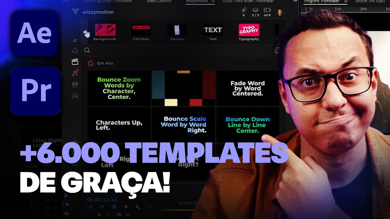 6000 ANIMAÇÕES GRÁTIS para AFTER EFFECTS e ADOBE PREMIERE - Wizzymotion