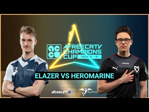 StarCraft 2: ELAZER vs HEROMARINE - AfreecaTV Champions Cup | Group A Match 4