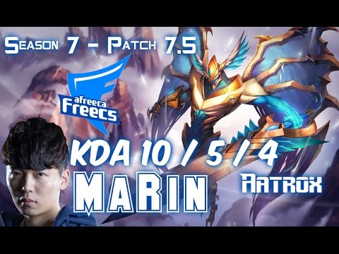 AFs MaRin AATROX vs KHA'ZIX Jungle - Patch 7.5 KR Ranked