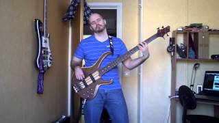 Bass improvisation over Dexter Gordon's version of "Blue Bossa"