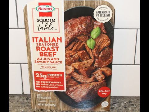 Hormel Square Table: Italian Seasoned Roast Beef Au...