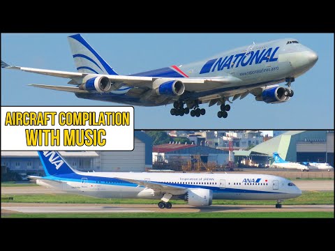 Plane Spotting Compilation With Epic Music | Aircraft Landing And Take Off | Best Aviation Videos