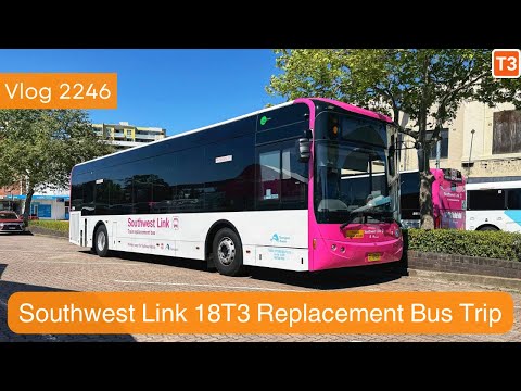Sydney Trains Vlog 2246: Southwest Link 18T3 Bankstown Line Replacement Bus Trip