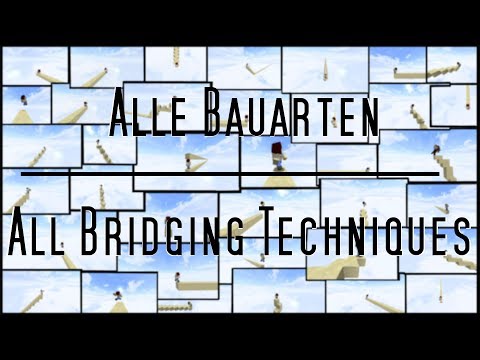 Alle Bauarten in Minecraft! / All bridging techniques in Minecraft!