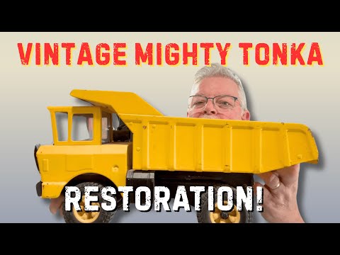 Old Tonka Truck Restoration - Full Repair and Repaint
