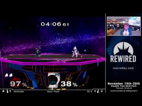 Rewired 2016 Melee Singles Wave 1 Pools - NoirScythe (Mewtwo) vs Mr. N (Marth)