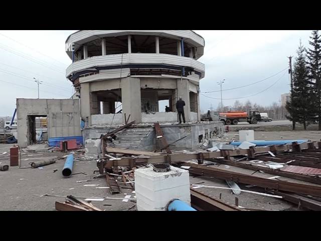 В Казани начали сносить пост ГИБДД на въезде в город около РКБ