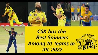 CSK has the Best Spinners Among 10 Teams -Jadeja | Moeen Ali M Santner | Prashant Solanki|Theekshana