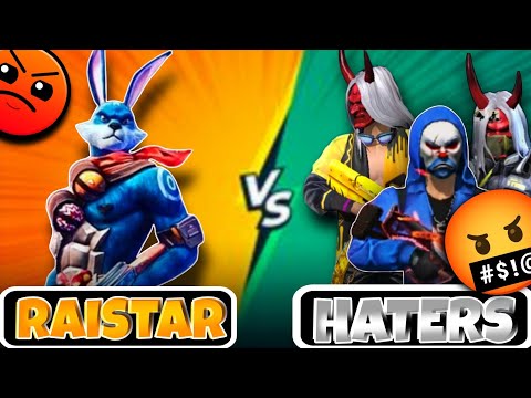 Raistar vs 3 Haters || Raistar First Time AWM Gameplay 1 vs 3 Hacker Exposed In Free Fire🔥