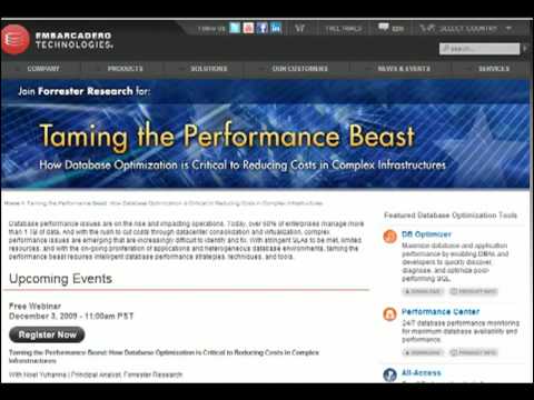Taming the Database Performance Beast | Forrester Webinar
