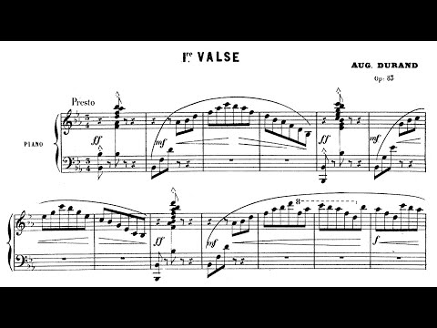 Auguste Durand: Valse No.1 Op.83 - Hans Kann, 1971 - MHS 1139