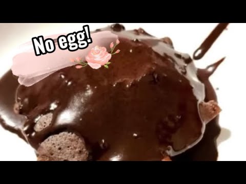 No egg microwave chocolate cake!