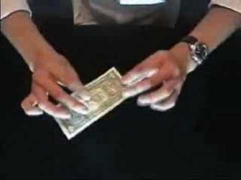 Double Face Coin Through Bill by Johnny Wong