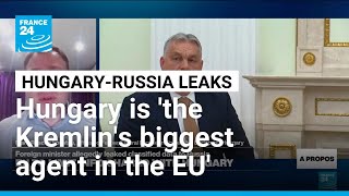 Hungary is 'the Kremlin's biggest agent in the EU', analyst says • FRANCE 24 English