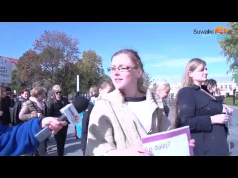 Jeśli ustawa wejdzie w życie, na ulice wyjdzie nas więcej. Czarny Protest w Suwałkach Jeśli ustawa wejdzie w życie, na ulice wyjdzie nas więcej. Czarny Protest w Suwałkach