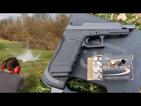 .40 S&W 180gr Speer Gold Dot Water Jug & Plywood Test Review