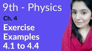 Matric part 1 Physics ch 4 Example no 41 to 44-Ch 