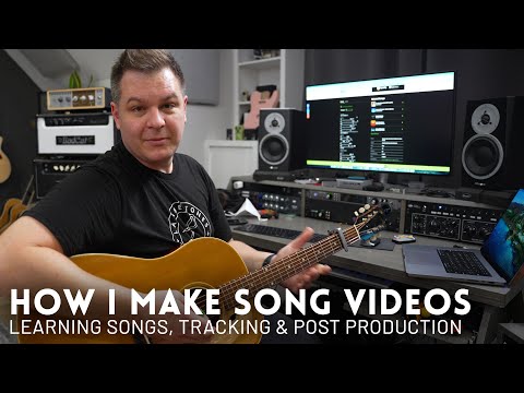 How I Make Song Videos // Behind the scenes // Learning songs, tracking & post production