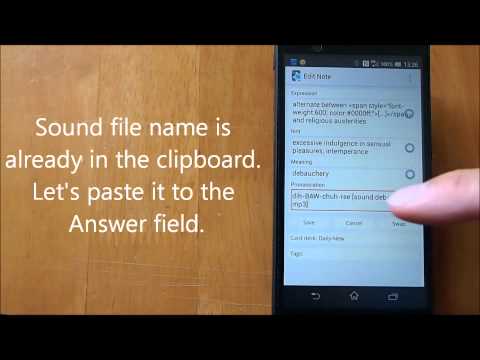 Sound4Ankidroid Video