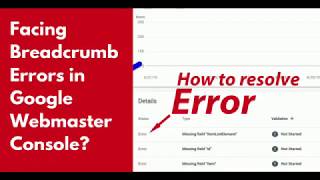 How To Remove Breadcrumb Error in Google webmaster search Console? | Lead Co
