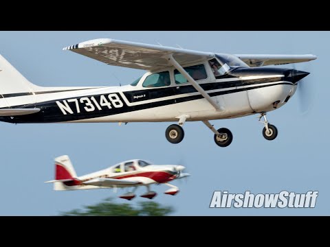 10 Hours of Airplanes! EAA AirVenture Oshkosh Arrivals/Departures Mega-Compilation 2023