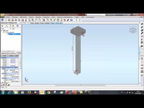 Dimensionnement d'un poteau en béton armé avec le logiciel ROBOT