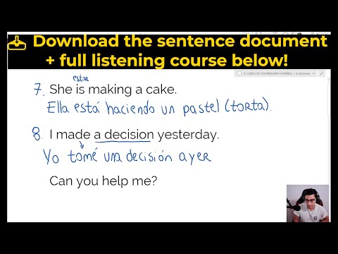 Spanish vocabulary course - Spanish verbs #2