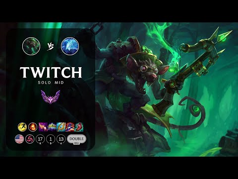 Twitch Mid vs Anivia - NA Master Patch 13.9