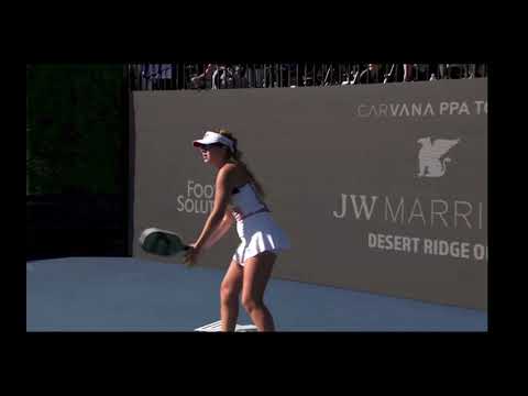 Parenteau Vs. Baby GOAT Waters EPIC singles pickleball point- Marriott Desert Ridge Open final match