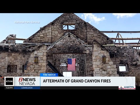 Arizona governor tours wildfire destruction along Grand Canyon's North Rim