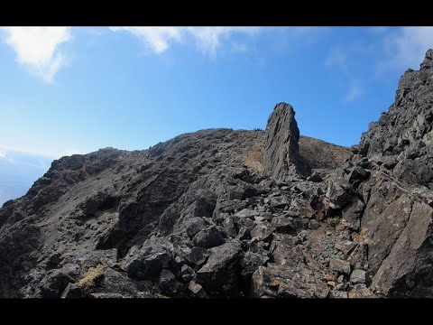Solo climb of Inaccessible Pinnacle Cuilin mountains skye