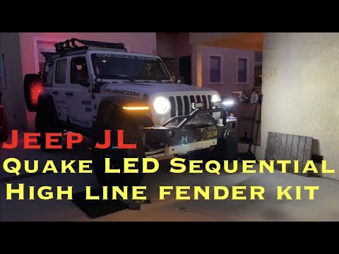 Jeep JL Quake LED Installation in 4K UltraHD