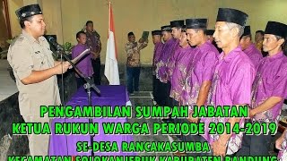preview picture of video 'Pengambilan Sumpah Jabatan Ketua RW se-Desa Rancakasumba Periode 2014-2019'