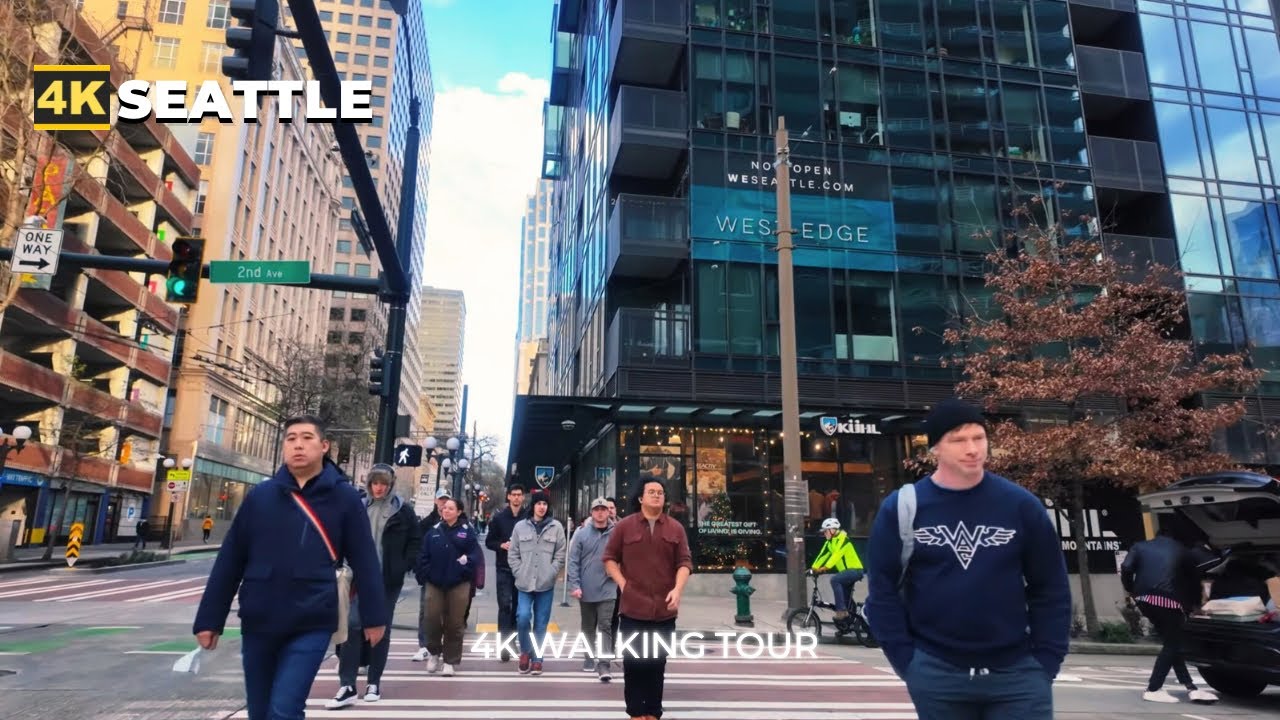[4K] SEATTLE City Walk - Pike - Westlake