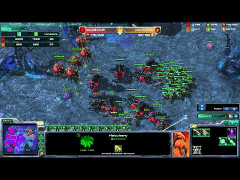mouzMorroW (Z) vs coLCrunCher (P) 2/2 - Starcraft 2 Pro Game