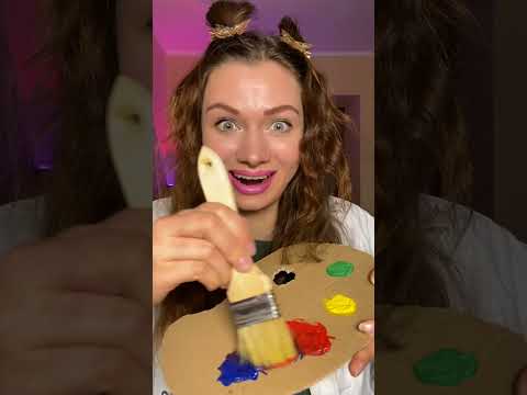 I thought she would teach me to draw😲🤪 #trending #asmr #eatingshow #mukbang