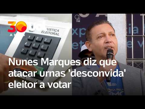 Nunes Marques diz que atacar urnas ‘desconvida’ eleitor a votar