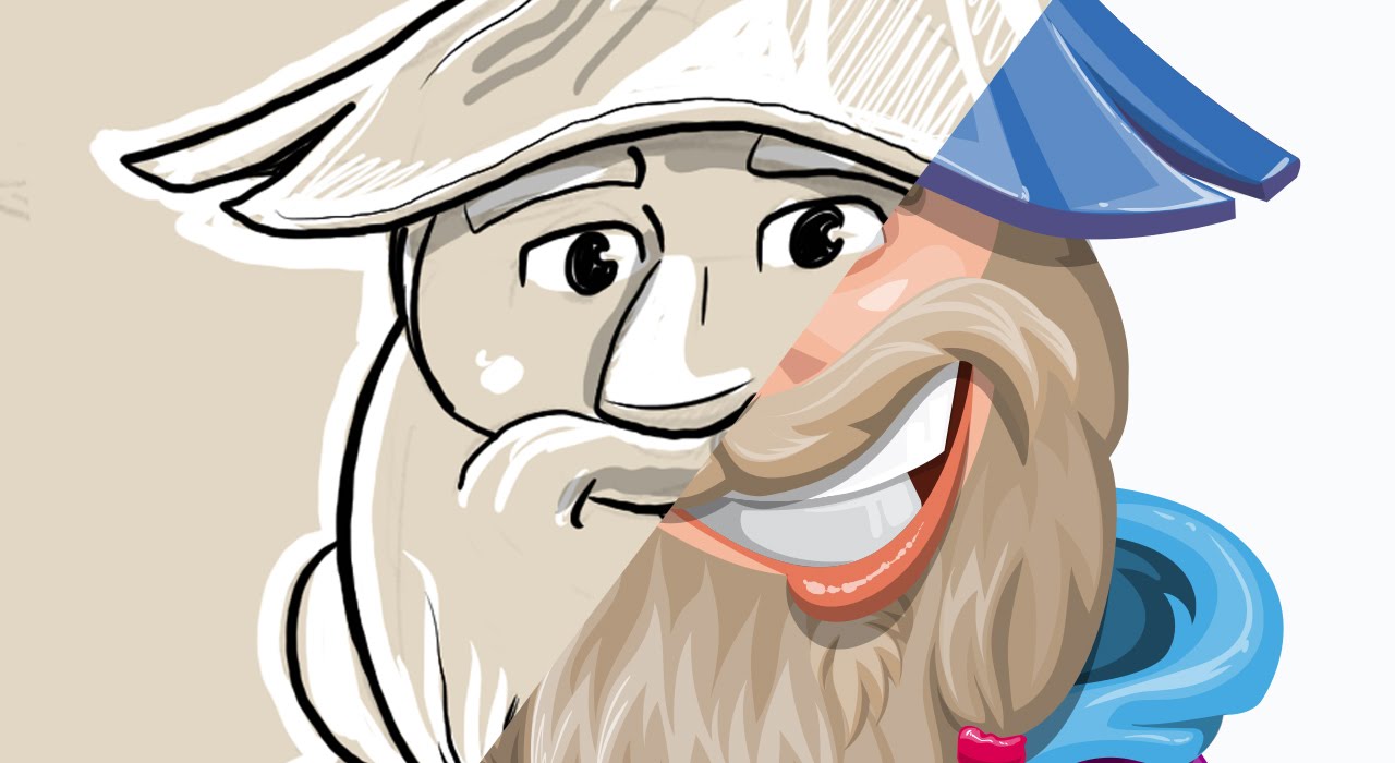 Wizard Cartoon Character - Osborne the Magic Virtuoso