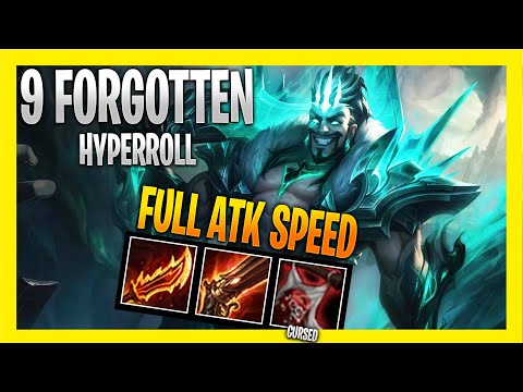 FIRST 9 FORGOTTEN DRAVEN HYPERROLL in the NEW TFT SET 5 - FULL ATTACK SPEED DRAVEN in TFT RECKONING