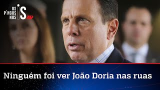 Impopular, Doria passa vergonha na Bahia e é recebido apenas pela própria equipe