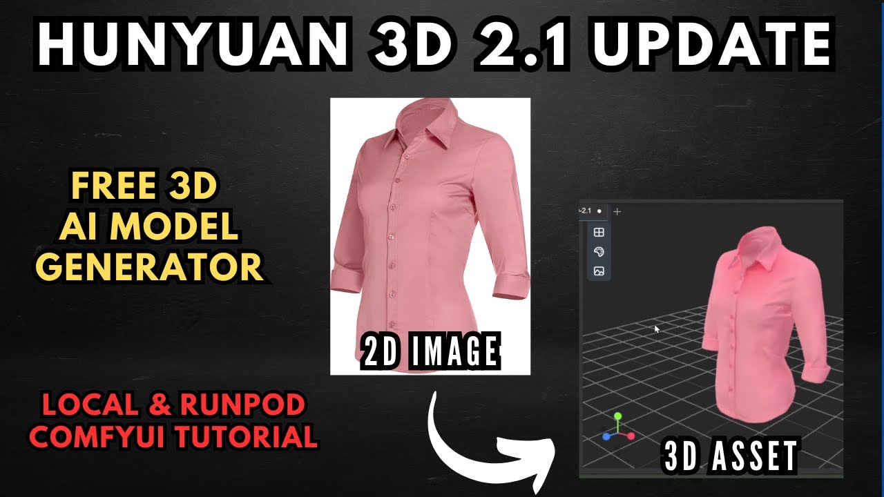 Create Next Gen 3D AI Models with Hunyuan 3D 2.1 in ComfyUI