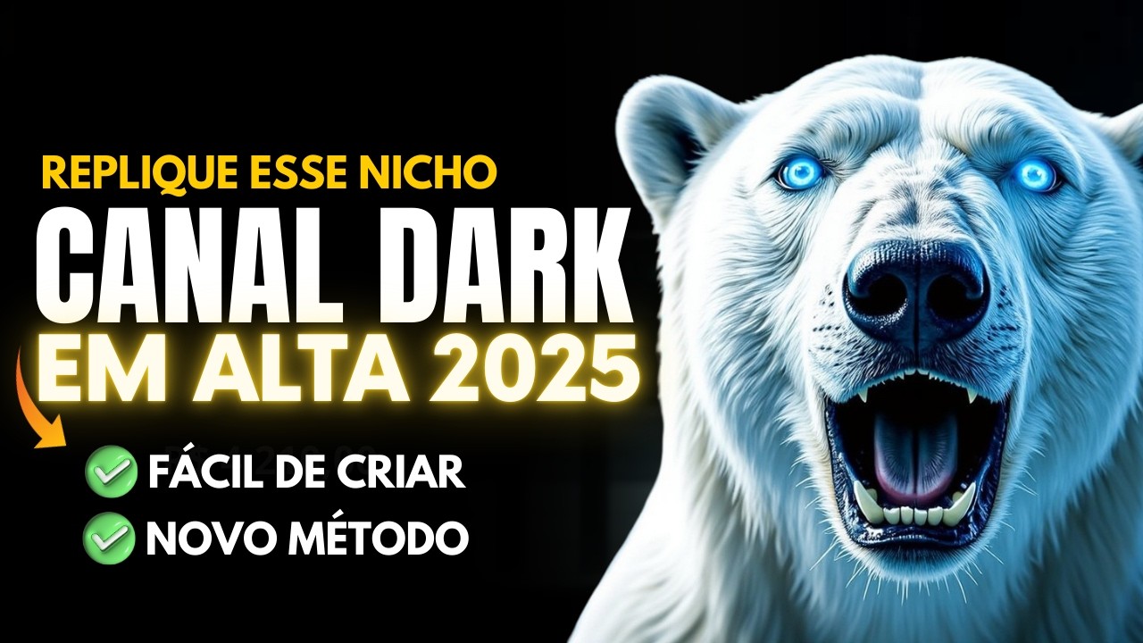 Novo Método de Como GANHAR DINHEIRO com CANAL DARK (NICHO EM ALTA)