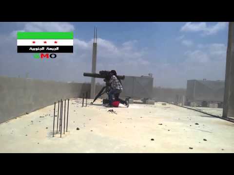 استهداف  قوات النظام بصاروخ تاو من قبل فرقة الحمزةفي محافظة درعا