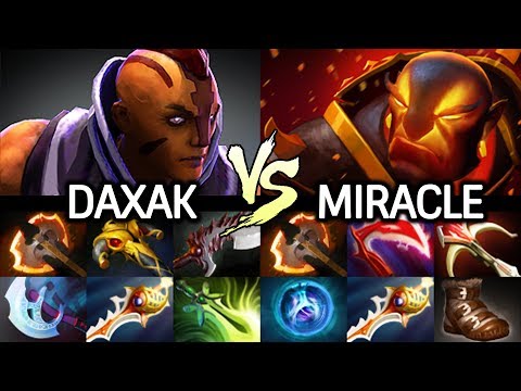 MIRACLE Ember Spirit Full Physical VS DAXAK Anti Mage New Carry NIP 7.24 Dota 2