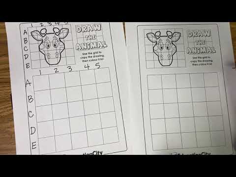 Grid drawing practice